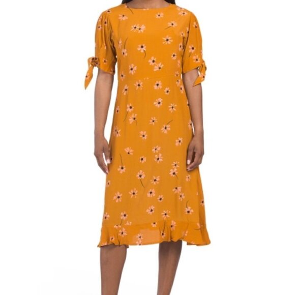 Faithfull the Brand Emilia Botany Floral Print Midi Dress NWT Size 4/Small - Picture 3 of 17